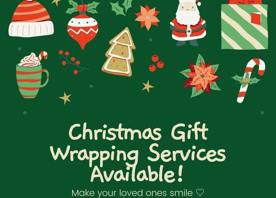 Gift Wrapping Service Available Now!